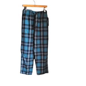 BROOKLYN VERTICAL Flannel Plaid Fleece Pajama Pants Soft Lounge Nwt Size M